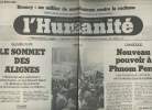 A la une - Fac-similé 51- vol. 8- L'Humanité n°10689 lundi 8 janv. 1979 - Guadeloupe, Le sommet des alignés - Cambodge, nouveau pouvoir à Phnom Penh - ...