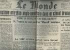 "A la une - Fac-similé 23- vol. 7- Le Monde 7e année n°1824 merc. 6 déc. 1950 - 2e entretien anglo-américain dans un climat dramatique - Diversion ...