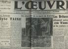 A la une - Fac-similé 59- vol. 5- L'Oeuvre - n°996 jeudi 22 avril 1943 - Un philosophe historien, Hippolyte Taine - Le charnier de la fôret de Katyn - ...