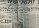 A la une - Fac-similé 14- vol.6 -Le Cri du Peuple 5e année n°1189 vend. 21 juil.1944 - Les assassins de Philippe Henriot sont arrêtés par la Milice - ...