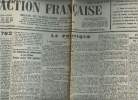 A la une - Fac-similé 10 - L'Action française 26e année n°31 mardi 31 janv. 1933 - 1789-1792 - Les industries, les commerçants et les artisans dressés ...
