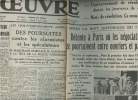 A la une - Fac-similé 30- vol. 4- L'Oeuvre n°7557 mardi 9 juin 1936 - L'ordre nouveau, c'est l'ordre humain - Des poursuites contre les alarmistes et ...