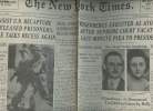 A la une - Fac-similé 43- vol. 7- The New York Times vol.CII n°34846 Saturday,june 20 1953 - Reds insist U.N. recapture all released prisoners; Truce ...