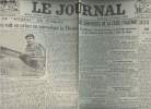 A la une - Fac-similé 9- vol.3 -Le Journal n°10969 dim. 29 oct. 22 - Ce qu'on voit en avion en survolant la Thace - Les surprises de la crise ...