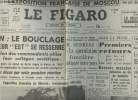 "A la une - Fac-similé 20- vol.8- Le Figaro 135e année n°5273 merc. 16 août 61 - Berlin: le bouclage du secteur ""est"" se resserre - M. Surdreau: La ...