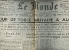 A la une - Fac-similé 13- vol.8 -Le Monde 18e année n°5058 dim. 23, lundi 24 avril 61 -Dans la nuit de vend. à sam. avec l'appui des parachutistes ...