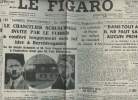 A la une - Fac-similé 7- vol. 4-Le Figaro 113e année n°44 dim. 13 fév. 38- Un visiteur imprévu chez Hitler, Le chancellier Schuschnigg invité par le ...
