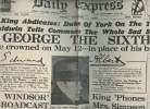 A la une - Fac-similé 48- vol.4 -Daily Express n°11412 friday, dec. 11 1936- The king addicates: duke of York on the throne, Baldwin tells commons the ...