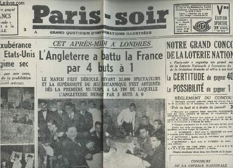 A la une - Fac-similé 8- vol.3 -Paris-Soir n°3713 jeudi 7 déc.33 - Des scènes d'exubérance ont marqué aux Etats-Unis la fin du régime sec- ...