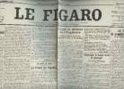 "A la une - Fac-similé 5- vol.3 -Le Figaro 69e année 3e série n°213- Henri Fabre, Maeterlinck et Rostand- La fureur de l'égalité - avant la décision ...