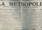 A la une - Fac-similé16 - vol.2 -La Métropole 21e année n°310 vend. 6 nov. 14- Vers Lombartzijde Bixschoote repris-La Bataille de l'Yser- 67e liste ...