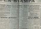 "A la une - Fac-similé 3- vol.6 -La Stampa anno 77 n°219 mart. 14 sette. 1943- Nervi a posto - Il Comando tedesco per la ripresa del lavoro- Il ...