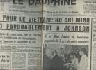 A la une - Fac-simil&eacute; 32- vol.8 -Le Dauphin&eacute; lib&eacute;r&eacute; 24e ann&eacute;e n&deg;7267 jeudi 4 avril 68 - Espoir pour le Vietnam: Ho Chi Minh r&eacute;pond favorablement &agrave; ...