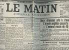 A la une - Fac-similé 11- vol.2 -Le Matin 21e année n°254 vend. 11 sept. 14 - Sur le front vers Aerschot- 2 drapeaux pris à l'ennemi, l'armée anglaise ...
