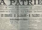 A la une - Fac-similé 51- vol.1 -La Patrie 71e année lundi 17 juil. 1911- Grave incendie rue de Charonne- Le tour de France: les contrôles - Au Maroc: ...