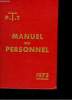 P.T.T MANUEL DU PERSONNEL DES POSTES ET TELECOMMUNICATIONS 1973. COLLECTIF