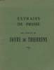 EXTRAITS DDE PRESSE SUR L'OEUVRE DE FAVRE DE THIERRENS. COLLECTIF