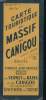 FEUILLET N)1 DE LA CARTE TOURISTIQUE DU MASSIF DU CANIGOU. COLLECTIF