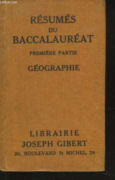 RESUMES DU BACCALAUREAT PAR DES PROFESSEURS AGREGES DES LYCEES DE PARIS. GEOGRAPHIE 1e PARTIE.. A. ALBITRECCIA