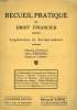 RECUEIL PRATIQUE DE DROIT FINANCIER. LEGISLATIONN ET JURISPRUDENCE.. JULES PERQUEL