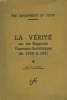 LA VERITE SUR LAS RAPPORTS GERMANO-SOVIETIQUES DE 1939 &agrave; 1941.. COLLECTIF