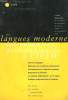 LES LANGUES MODERNES, LES MEMOIRES PROFESSIONNELS A L'I.U.F.M. REVUE TRIMESTRIELLE FEVRIER, MARS, AVRIL 1999. COLLECTIF