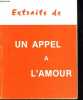 EXTRAITS DE UN APPEL A L'AMOUR. Le Message du Coeur de Jésus au Monde.. SOEUR JOSEFA MENENDEZ