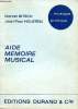 "Aide Memoire Musical (Collection ""Musique pratique"")". Bitsch Marcel, Holstein Jean-Paul
