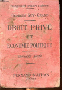 Droit privé et économique politique troisième annéeSommaire: le droit et les codes, les actes de l'état civil, les successions...