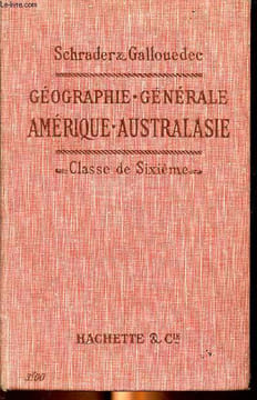 Géographie générale Amérique-Australie Classe de sixième Sommaire: géographie générale, les régions polaires, l'Amérique du nord, l'Amérique du Sud, ...