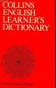 Collins English Learbner's Dictionary. Collectif