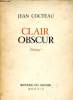 Clair obscur Poèmes. Cocteau Jean