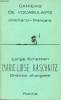 Cahiers de vocabulaire Allemand-Français Ombres allongées. Kaschnitz Marie Luise