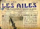 "Les Ailes ""le monde de l'aviation et l'aviation du monde"" Journal hebdomadaire de la locomation aérienne N° 1071 du 27 juillet 1976 Sommaire: ...