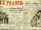 Journal La France de Bordeaux au Sud-Ouest du jeudi 8 janvier 1942 Sommaire: Le président Roosevelt fait un exposé de la situation devant le congrès ...