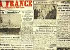 "Journal La Fr&ance de Bordeaux et du Sud Ouest du mardi 13 janvier 1942 Sommaire: Le naufrage du ""Lamoricière"": 15 rescapé sont arrivés à ...