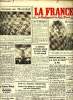 Journal La France de Vordeaux et du Sud Ouest du mardi 24 mars 1942 Sommaire: L'hymne au Maréchal, Réunion de printemps; Des avions italiens attaquent ...