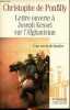 Lettre ouverte à Joseph kessel sur l'Afghanistan suivi de Une envie de hurler. De Ponfilly Christophe.