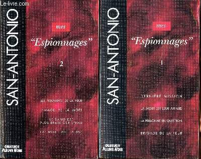 Mes espionnages en 2 tomes Tome 1: Dernière mission; La mort est leur affaire; La personne en question; Brigade de la peur; Tome 2: Les figurants de ...