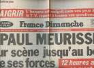 France Diamanche N°1690 Semaine du 22 au 28 janvier 1979 Paul Meurisse Sur scène jusqu'au bout de ses forces 12heures avant sa mort il jouait encore ...