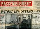 Le Rassemblement N°144 du samedi 21 janvier 1950 Nous payons les dettes Sommaire: NOus payons les dettes; les difficultés contraignent les ...