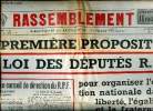 Le Rassemblement N°219 du 13 au 19 juillet 1951 La première proposition de loi des députés R.P.F. Sommaire: La première proposition de loi des députés ...