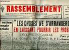 Le Rassemblement N°290 du 5 au 11 mars 1953 Les choses ne s'arrangeront pas en laissant pourrir les problèmes déclare De Gaulle au conseil national ...