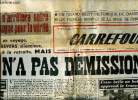 Carrefour N° 287 mardi 14 mars 1950 Rien n'arretera notre campagne pour la vérité Sommaire: Peyré en voyage, Revers silencieux; Mast à la retraite, ...