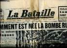 La Bataille N°249 29 septembre 1949 Comment est né la bombe russe dans le volcan d'Alagoez Sommaire: Si demain elle tombait sur Paris; Comment est né ...