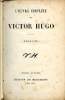 L'oeuvre complète Victor Hugo Extraits. Hugo Victor
