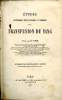 Etudes historiques, physiologiques et cliniques sur la transfusion du sang. Dr Oré