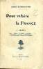 Pour refaire la France Carême de Sèvres (1915 ). Calvet J.