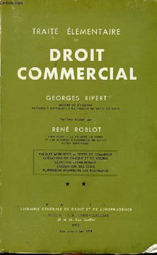 Traité élémentaire de droit commercial Tome 2 7è édition. Ripert Georges et Roblot René