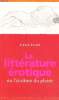 La littérature érotique ou l'écriture du plaisir. Evrard Franck